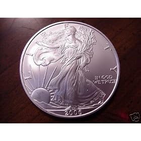 Silver American Eagle Coin in Uncirculated Condition