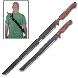 Sporting Goods : Black Twin Ninja Swords 2 Blade Set