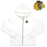 Chicago Blackhawks NHL Girls Lucky Full Zip Hooded Jacket (White)