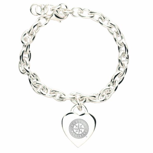 MLB Seattle Mariners Heart-Charm Bracelet