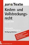 Kosten- und Vollstreckungsrecht.