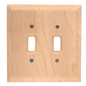 Unfinished Double Toggle Wall Plate by American Tack