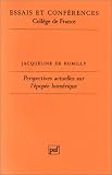 Les Perspectives actuelles de l\'épopée homérique, 1ère édition