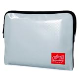 Manhattan Portage Vinyl Laptop Sleeve, Silver, Small