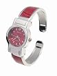 Geneva Platinum Women's Color Dial Watch��with Red Dial and Band