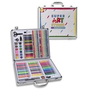 Alex Super Art Studio In 14.5 Folding Case with 150 Pieces of Art Materials by Alex Toys