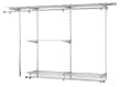 Rubbermaid Configurations 3 - 6 foot Classic Custom Closet Kit, Titanium, #3H1100