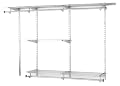 Rubbermaid 3H11 Configurations 3 to 6 Foot Classic Custom Closet Kit, Titanium