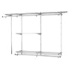 Rubbermaid 3H11 Configurations 3-to-6-Foot Classic Custom Closet Kit, Titanium