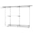 Rubbermaid Configurations 3 - 6 foot Classic Custom Closet Kit, Titanium, #3H1100