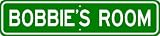 BOBBIE ROOM SIGN - Personalized Gift Boy or Girl, Aluminum