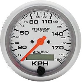Auto Meter 4487M Ultra-Lite In-Dash Speedometer Programmable Gauge