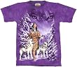 The Mountain Eyes of the Mountain Wolves Native American Adult Tee T-shirt