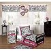 Funky Zebra and Hot Pink Toddler Bedding 5 pc Set