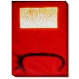 overstockArt Mark Rothko 30-Inch by 40-Inch Gallery Wrapped Oil on Canvas, White Over Red