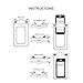 Paladineer Waterproof Cell Phone Carrying Fluorescent Cases with IPX8 Certificate Universal Waterproof Pouch with Touch Responsive Front and Back Transparent Screen Protector Windows for Apple iPhone 6 Plus/6/5S/5C/5/4S Samsung Galaxy S5/S4 Note2/3/4 HTC Desire Sony Z2/Z3 WB02 Blue