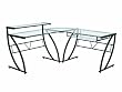 Z-Line Belaire Glass L-Shaped Computer Desk Z-Line Belaire Glass L-Shaped Computer Desk