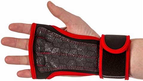 NEW Crossfit Gloves with Wrist Support for Cross Training, Weightlifting, Gym Workout &amp; Fitness (Red, Large)