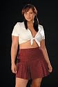 Schoolgirl Cotton Poplin tie front shirt and Stretch Plaid pleated skirt