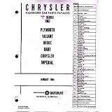 1963 MOPAR CHRYSLER DODGE DESOTO PLYMOUTH Parts Book by Mopar