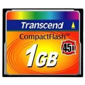 Transcend Ultra Performance 45X - Flash memory card - 1 GB - 45x - CompactFlash Card