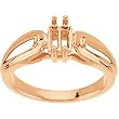 14K Rose Gold Mother's Ring - 2 Gemstone -- YOU CHOOSE THE COLORS!