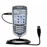 Classic Straight USB Cable for the Blackberry 7100r with Power Hot Sync and Charge capabilities - Gomadic Brand w/ TipExchange Technology