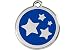 Red Dingo Star Enamel Dog Tag Navy Blue - Medium by K9 Palace