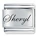 Name Sheryl Italian Charms Bracelet Link