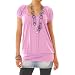 Damenbluse, Longtop Shirt Bluse Gr. 36/S Damen Top Hemd Flieder