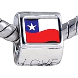 Pugster Pandora Style Bead Chile Flag Beads Fits Pandora Bracelet