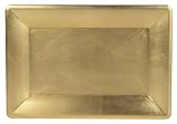 Caspari Rectangular Lacquer Tray, Gold