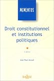 Revue Editions Dalloz - Sirey  / Droit constitutionnel et institutions politiques, 4e édition