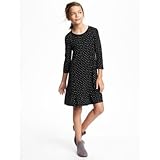 オールドネイビー OLD NAVY/ パターンスイングドレス ブラックドット ワンピース S【並行輸入】