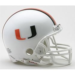 Miami Hurricanes Miniature Replica NCAA Helmet w/Z2B Mask
