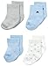 Petit Lem Baby Boys' Newborn 4 Pack Socks