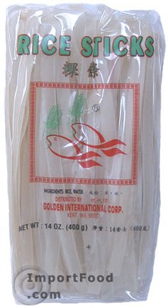 Thai Wide Rice Stick Noodle -14 oz pack by ImportFood.com