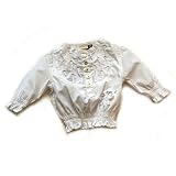 IKKS - White lovely gathers blouse (size 12M)