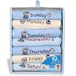 Baby 7-Day Bib Gift Set - Blue