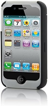 DYXing Heavy Duty Rugged Hybrid Armor Defender Case Cover for iPhone 4/4S with Free 1 Screen Protector, 1 Black Stylus