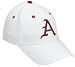Arkansas Adult White One-Fit Hat (Small)