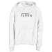 Sweatshirt Woman White Elegant Flag 