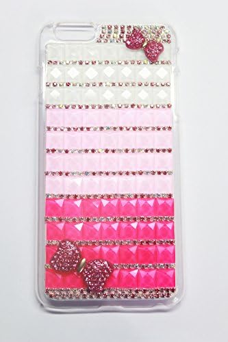 Iphone 6 Plus Case, Arhats 3d Deluxe Bling Diamante Fashion Handcrafted Crystal Rhinestone Diamond Skin Hard Case Easy Snap-on Plastic Material Perfect Fit Bumper for Drop Protection Various Color Selection for Iphone 6 Plus 5.5 Inch Screen