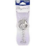 Blue Moon Beads Story Lockets Metal Key Chain, Silver