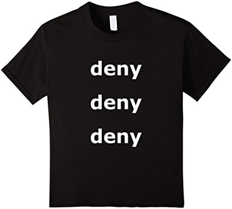 Kids Deny Deny Deny T-Shirt 8 Black
