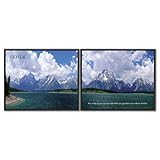 Advantus Goals Framed Motivational Print 30w X 24h 2/Set High-Gloss Black L ....