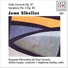 Sibelius: Violin Concerto Op.47, Symphony No.5, Op.82 by  Gonley, Leaper, Orquesta Filarmonica De Gran Canaria, Jean Sibelius, and Adrian Leaper 