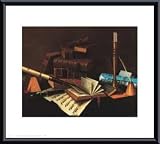 Music and Literature, 1878, Framed Art Print by William Michael Harnett