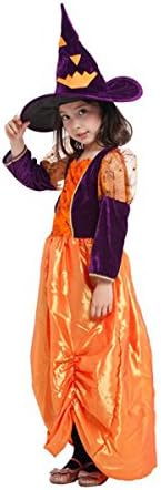 Halloween Concepts Child's Orange Glitter Witch Costume