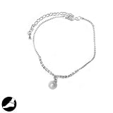SG Paris Anklet Chain 20cm+Ext Silver Cream Pearl Crystal Blanc Anklet Chain Anklet Chain Metal/Enamel/Strass Summer Women Pearl Addict Fashion Jewelry / Hair Accessories Ball